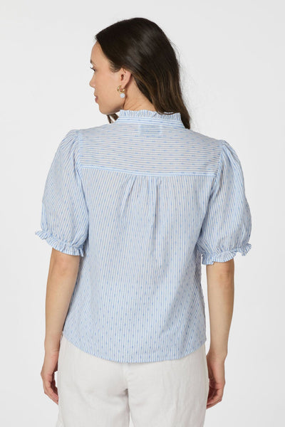 Odesa Dot Stripe Light Blue - 166039 Thumbnail
