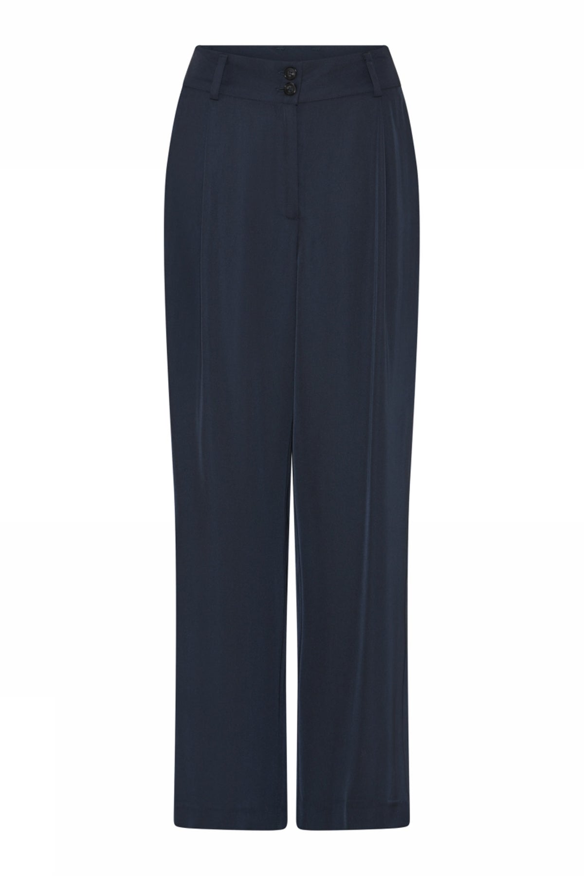 Maddeline, high waist wide leg 4978-Midtnight - 58018/6738