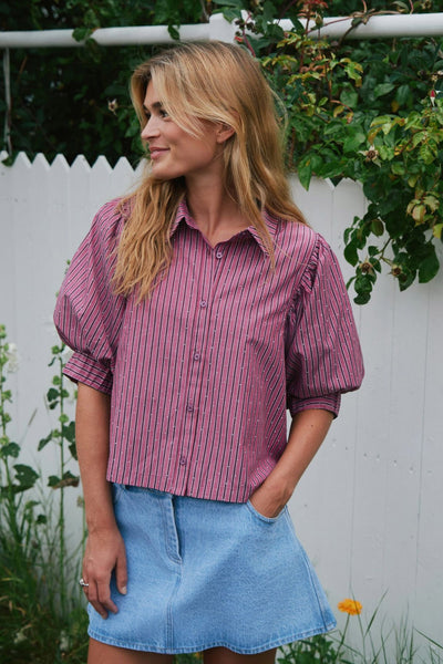 Etta Soft Stripe DARK ROSE Thumbnail