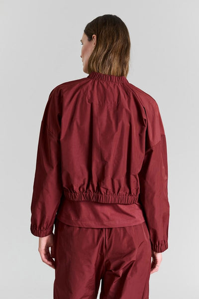 Fukkura poplin bomber jakke Maroon - 256-2380-5303 Thumbnail