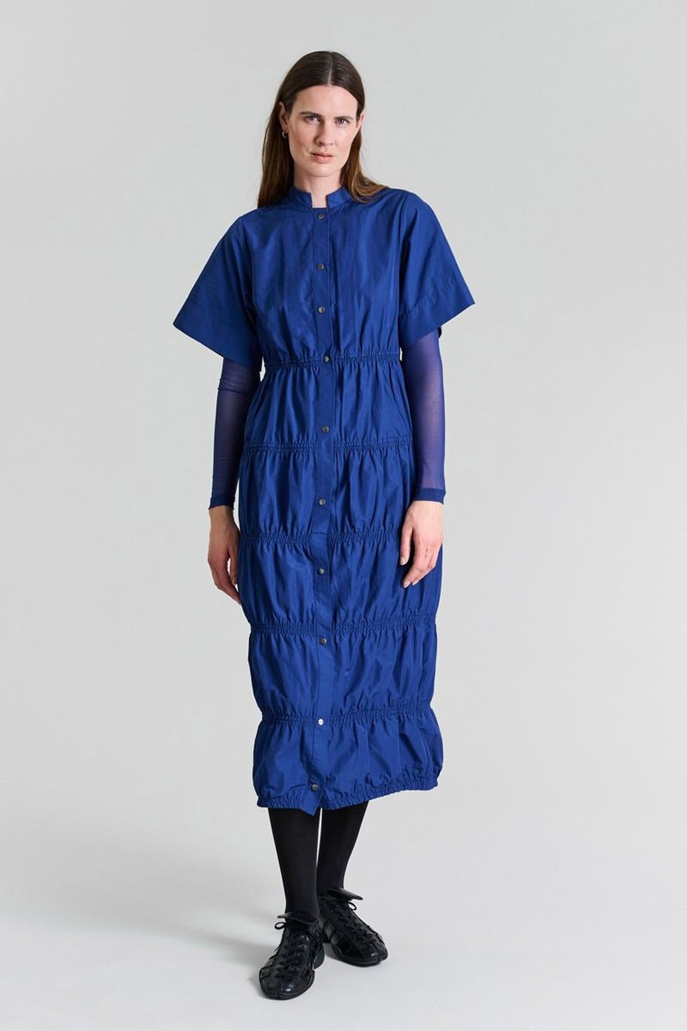 Fukkura poplin kjole Twilight Blue - 256-2380-5304
