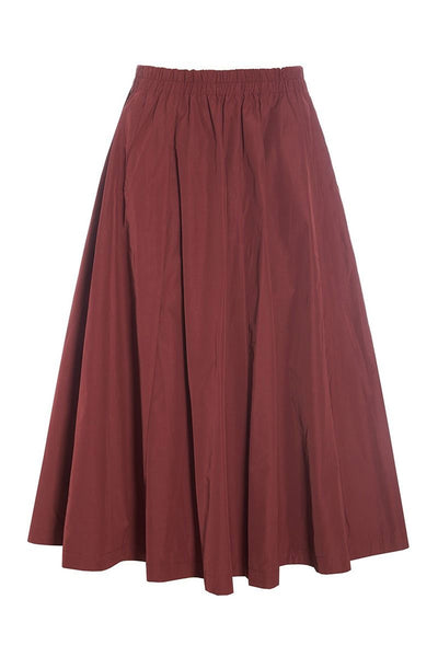 Fukkura poplin nederdel Maroon - 256-2380-5305 Thumbnail