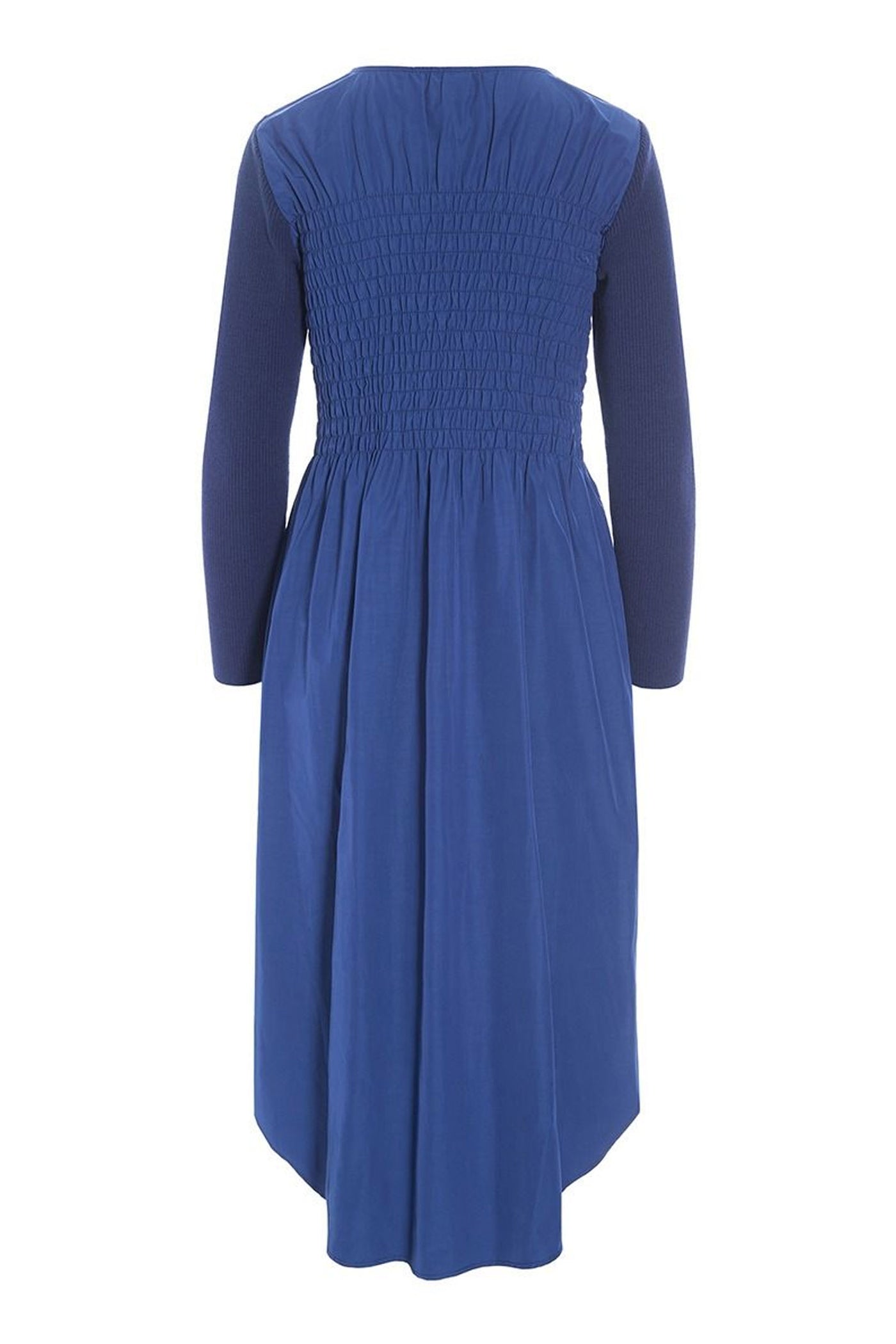 Fukkura poplin kjole med smock Twilight Blue - 256-2380-5306
