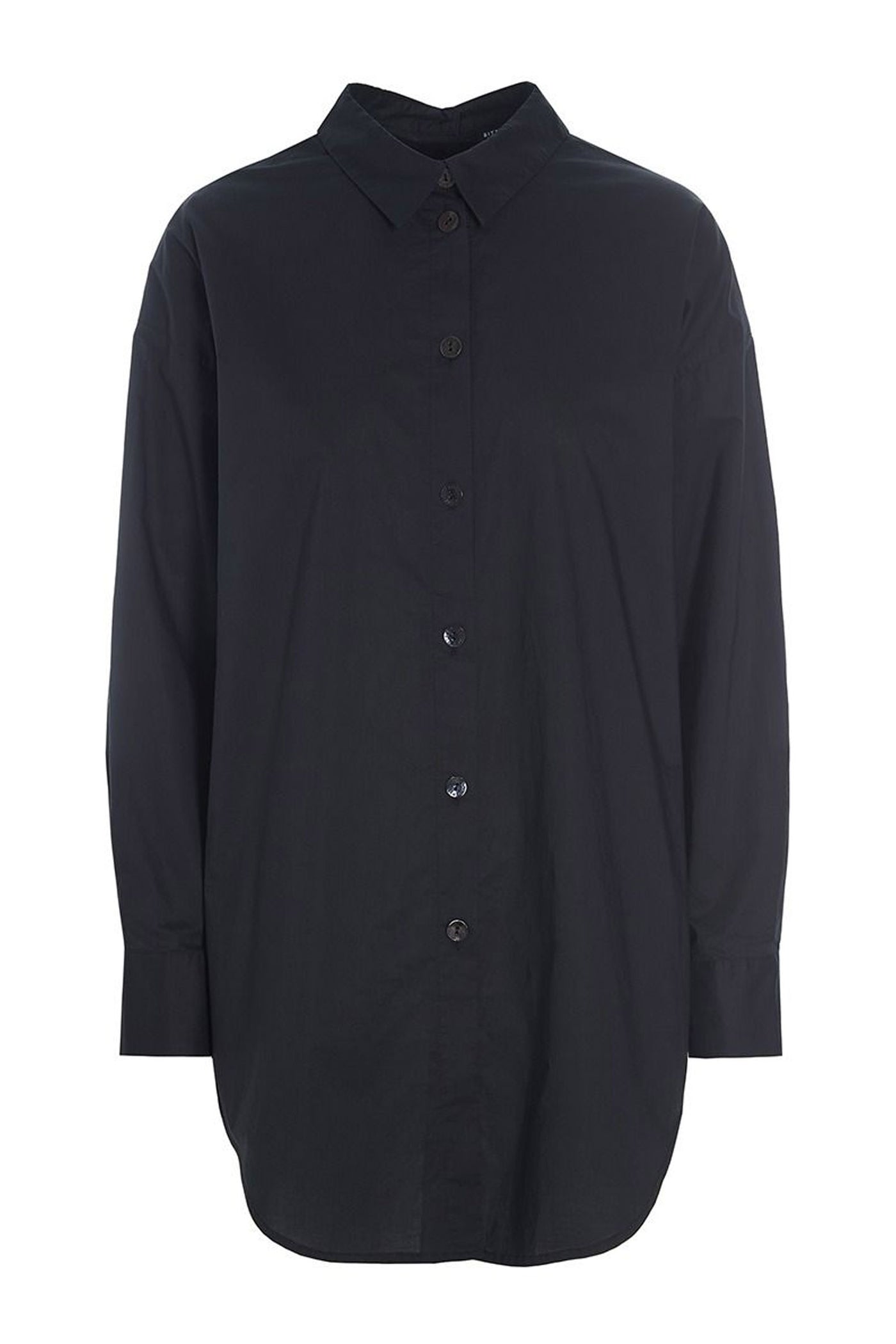 Core cotton skjorte med luknin Black - 256-2226-5327