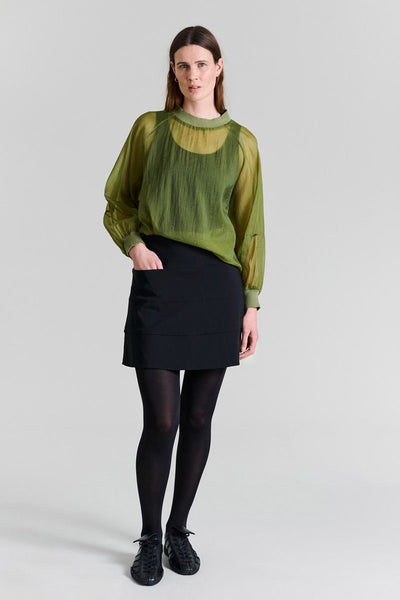 Magic stretch kort nederdel Black - 256-2291-5332 Thumbnail