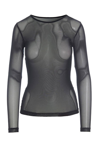 Fukashi mesh t-shirt Black - 256-4081-5091 Thumbnail