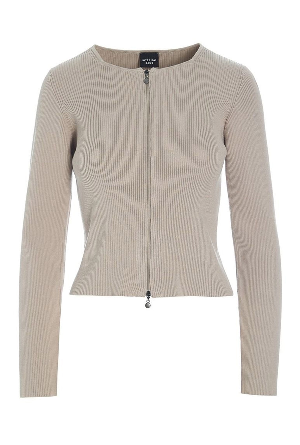 Saku rib bluse STONE - 256-1073-5351