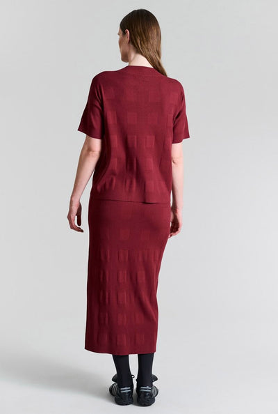 Saku nederdel Maroon - 256-1073-5354 Thumbnail