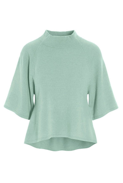 Cloud cashmere hÃ¸jhalset blus GREEN JADE - 256-1049-5361 Thumbnail