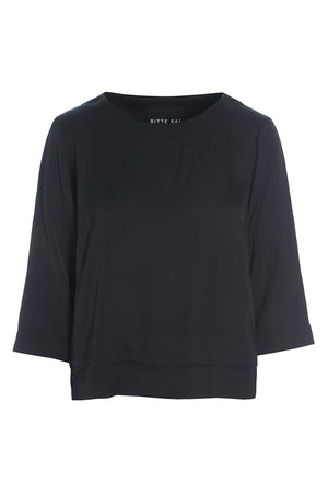 Kuhaku FSC bluse Black - 257-2446-5255