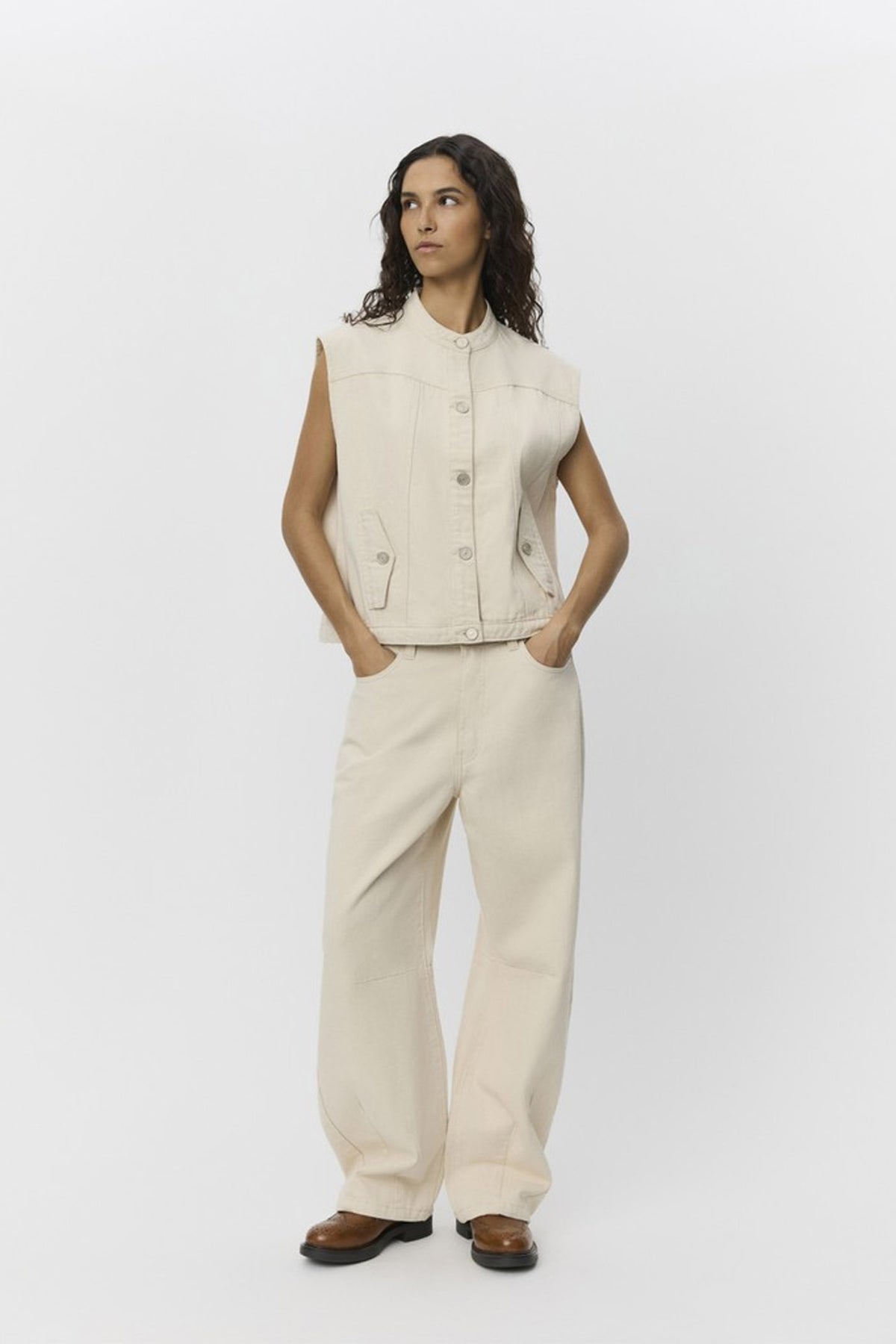DANASW VEST 0101 Off white - S253220