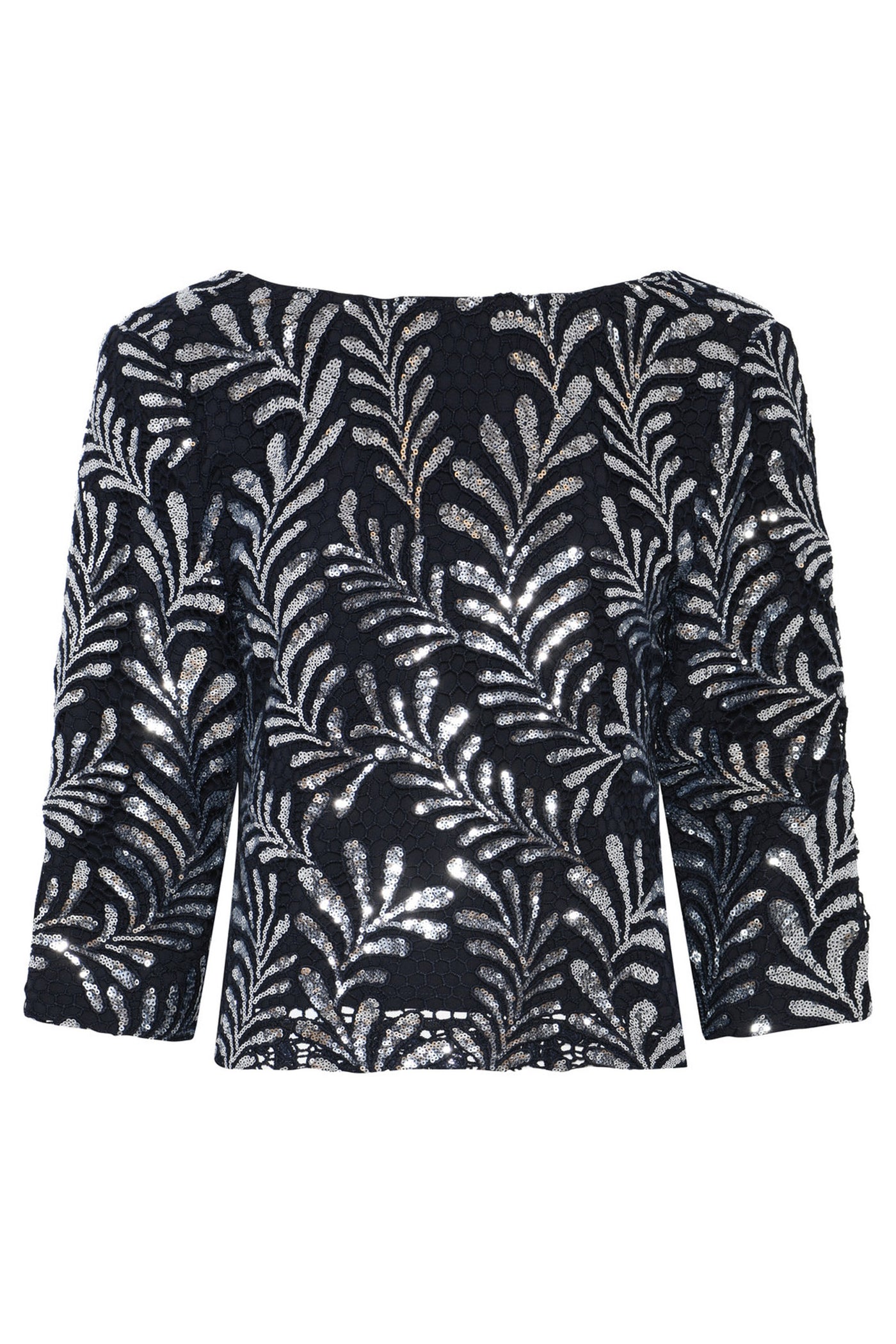 KumarahouBBIgnara blouse Dark blue silver - BBW4624