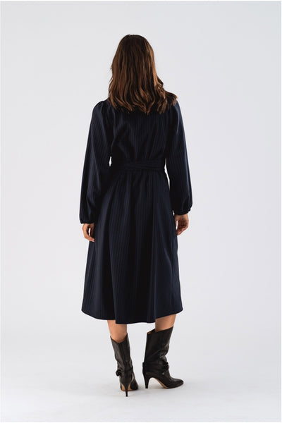 ParisLL Midi Dress LS 27 Dark Navy - 25427-3005 Thumbnail