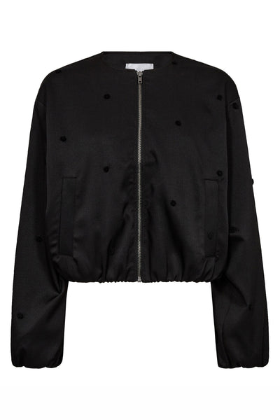 CloverCC Dot Balloon Jacket 96-Black - 30347 Thumbnail