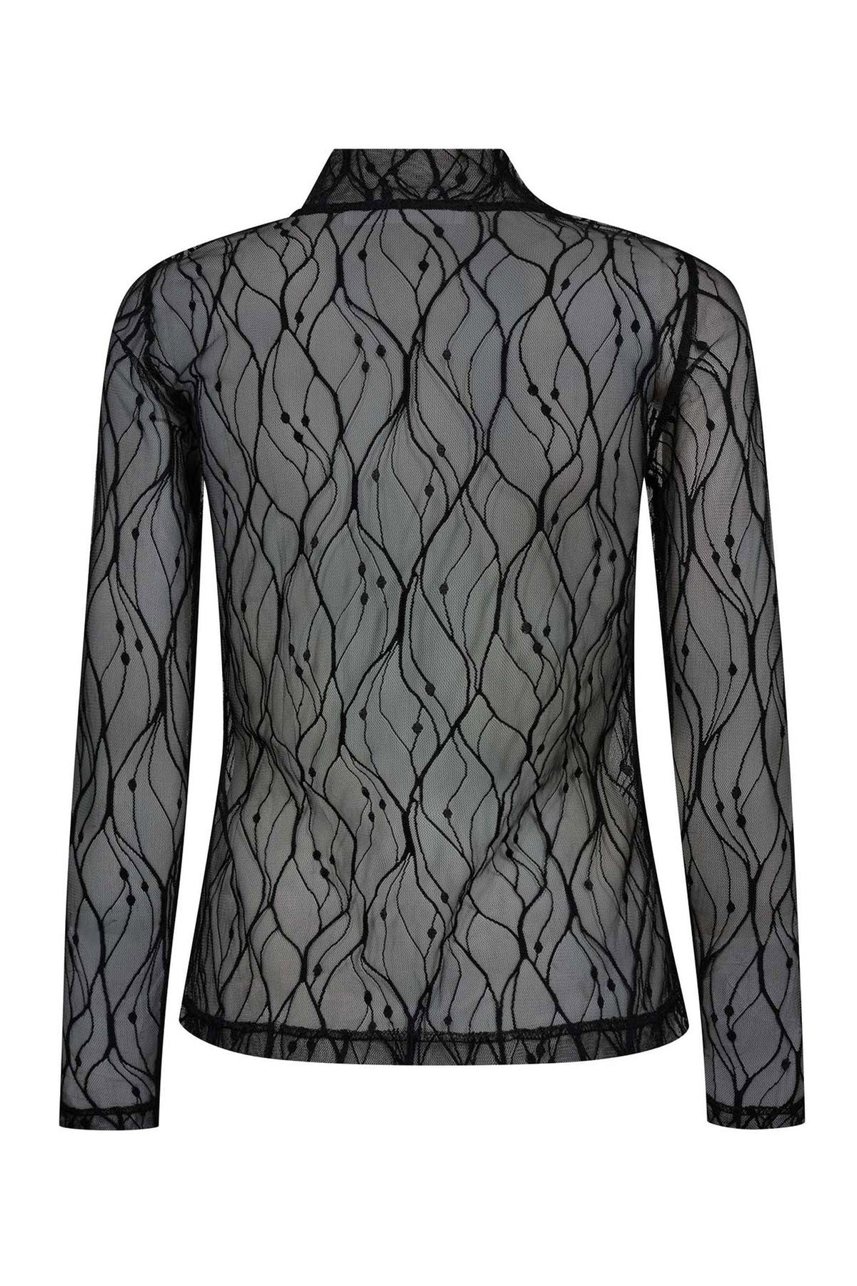 MercyCC Mesh Turtleneck 96-Black - 33188