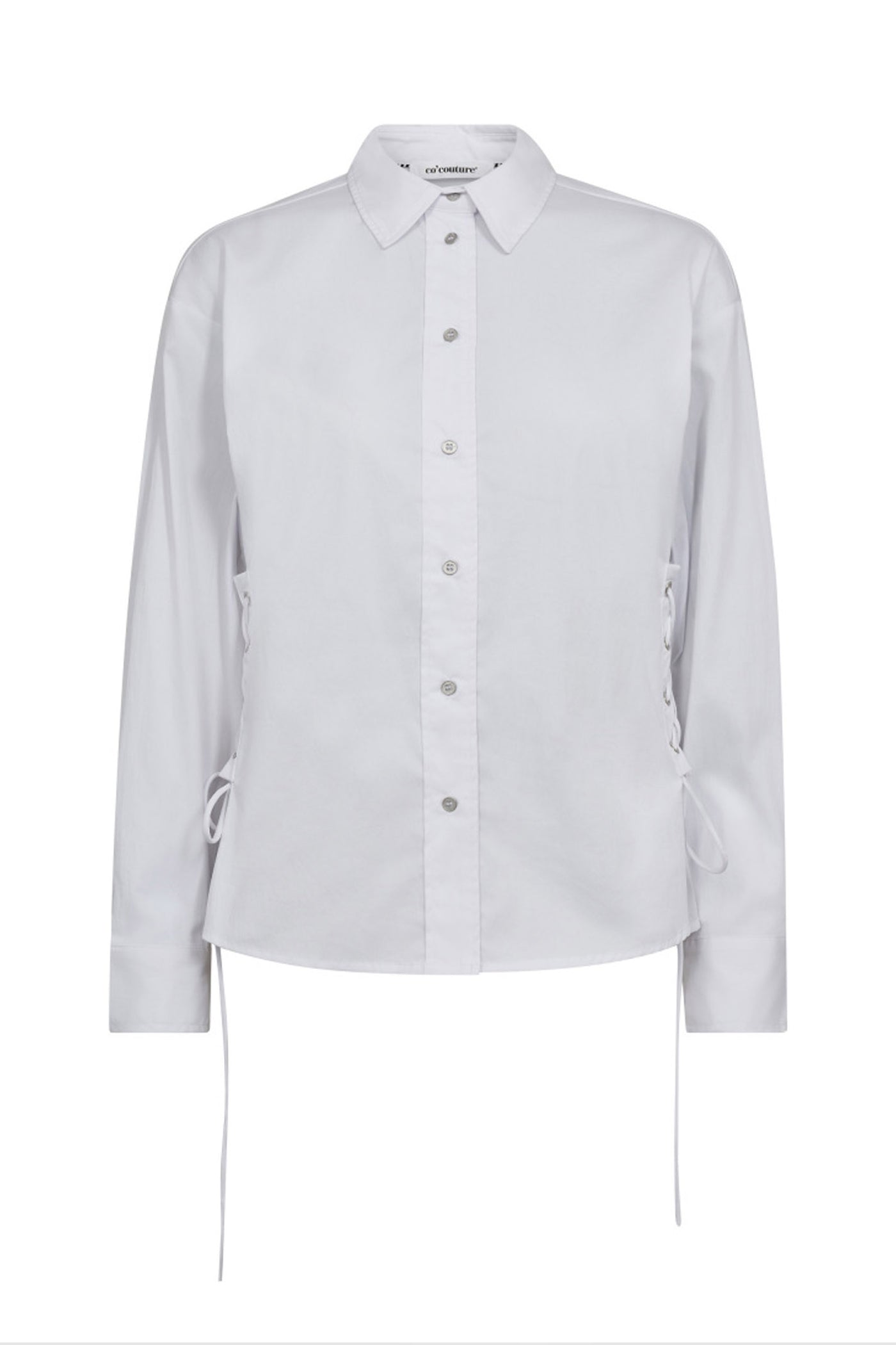 PoppyCC Eyelet Tie Shirt 4000-White - 35180