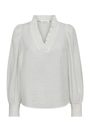 ShinaCC V-Blouse 11-Off white - 35922