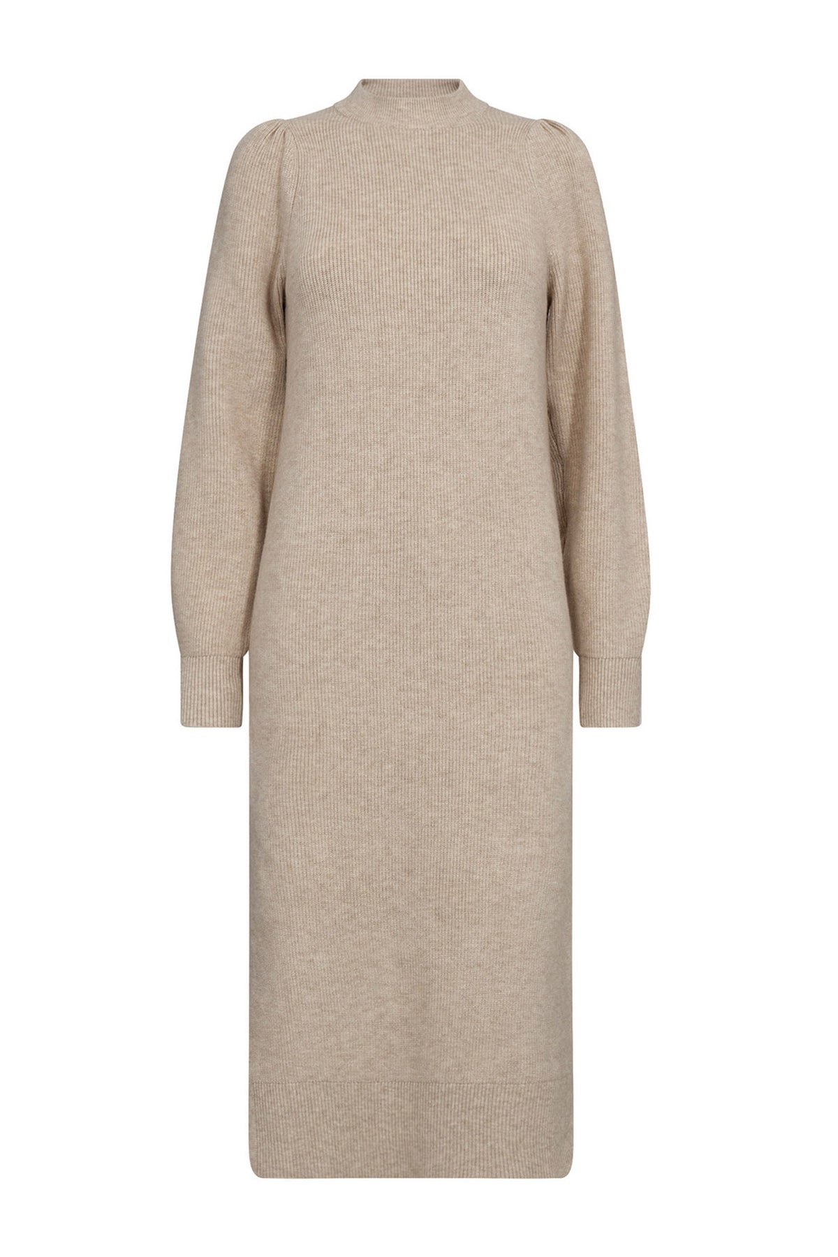 RowCC Rib Midi Dress 100-Creme - 36527