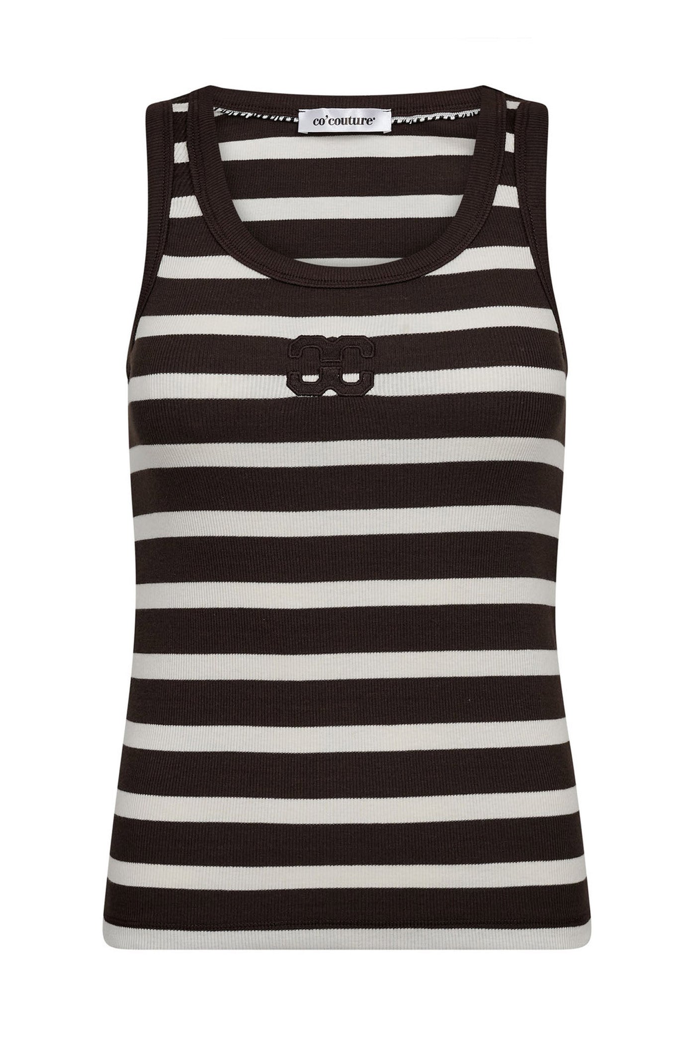 GrannyCC Rib Emb. Tank Top 11145-OffWhite/D - 33207