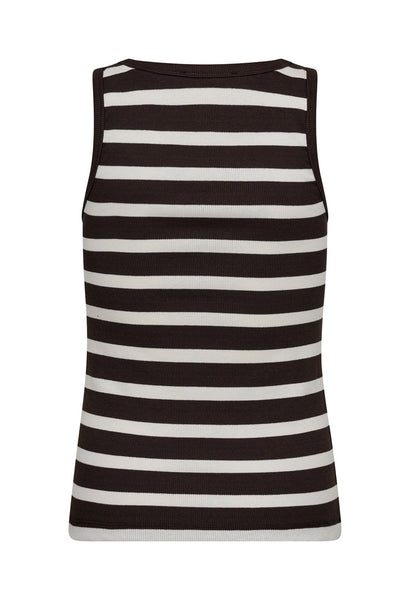 GrannyCC Rib Emb. Tank Top 11145-OffWhite/D - 33207 Thumbnail