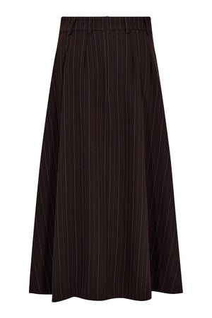AnyaCC Trinny Pleat Skirt 145-Dark Brown - 44001