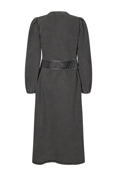 ParisLL Midi Dress LS 18 Washed Black - 25454-3030 Thumbnail