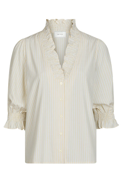 Briony Striped Shirt Light yellow - 165074 Thumbnail