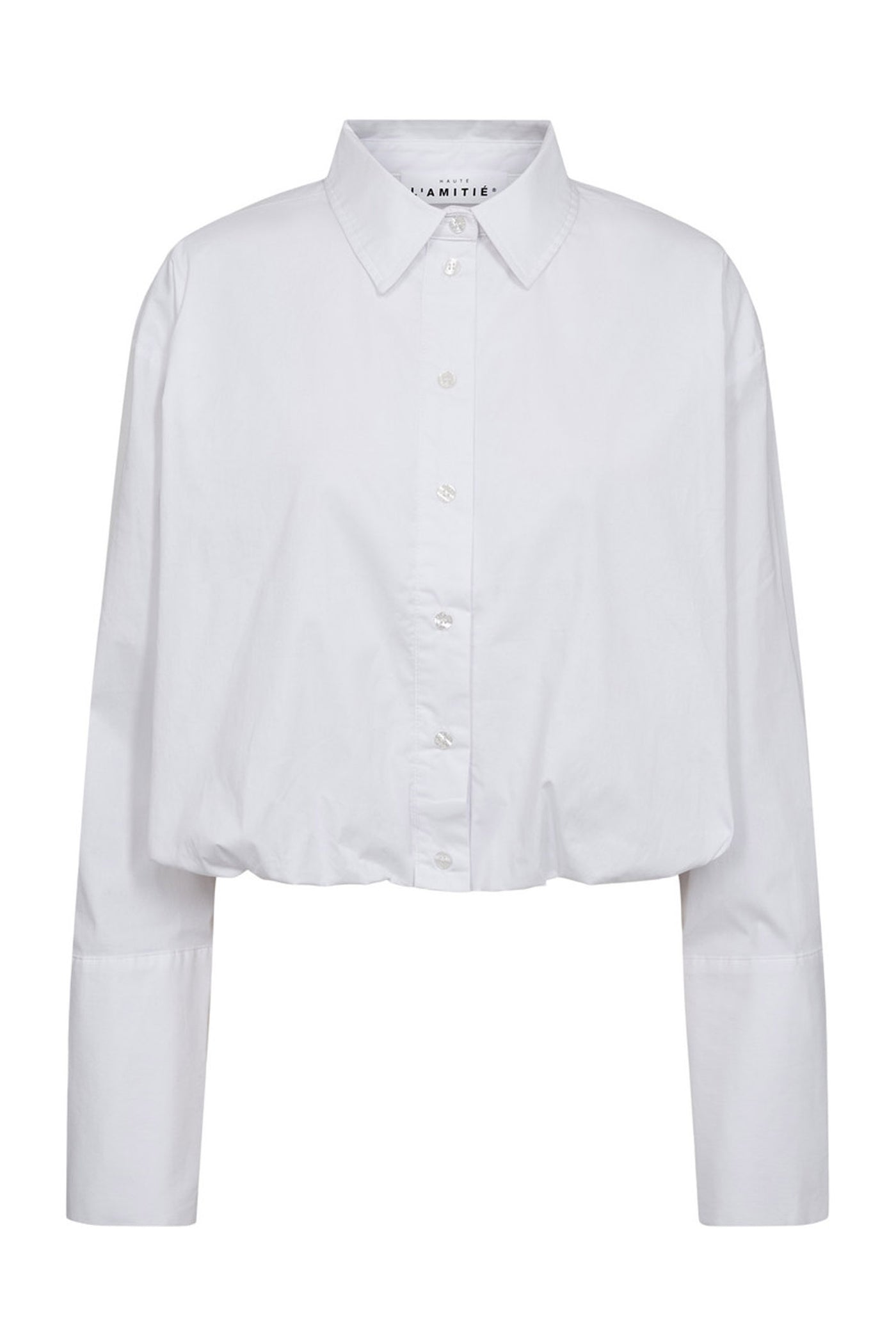 Cuff Balloon Shirt White - HL10383