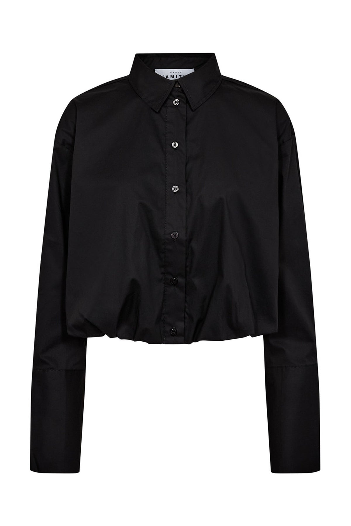 Cuff Balloon Shirt Black - HL10383