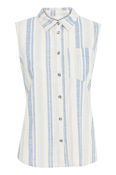 IHLINO TO Cashmere Blue Stripe Aop Thumbnail