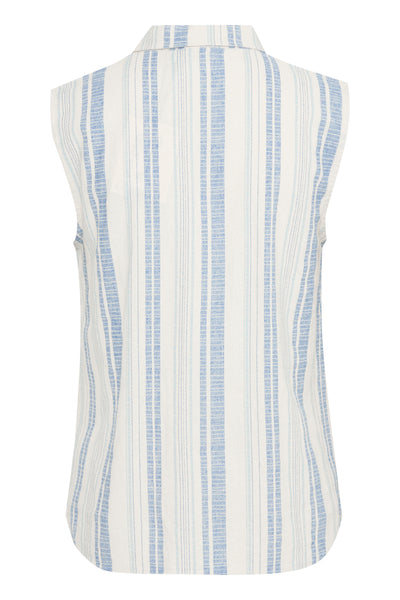 IHLINO TO Cashmere Blue Stripe Aop Thumbnail