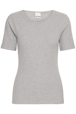IHPALMER RIB SS Grey Melange - 20120343