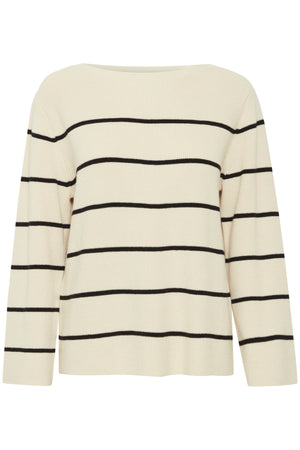 IHBOSTON LS6 Almond Milk Black stripe - 203 - 20121505