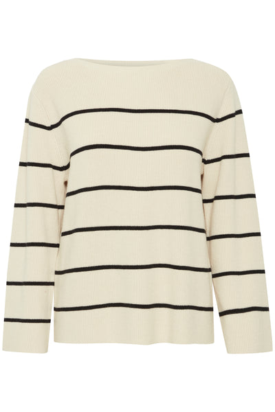 IHBOSTON LS6 Almond Milk Black stripe - 203 - 20121505 Thumbnail