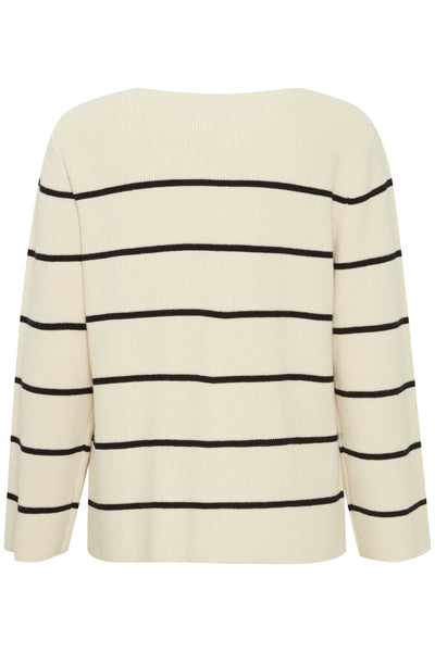 IHBOSTON LS6 Almond Milk Black stripe - 203 - 20121505 Thumbnail