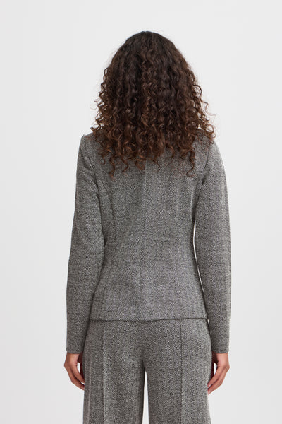 IHKATE JACQUARD BL4 Black/white herringbone - 20121600 Thumbnail