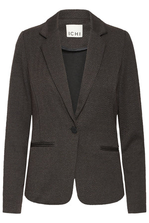 IHKATE JACQUARD BL4 BLACK BROWN HERRINGBONE - 20121600