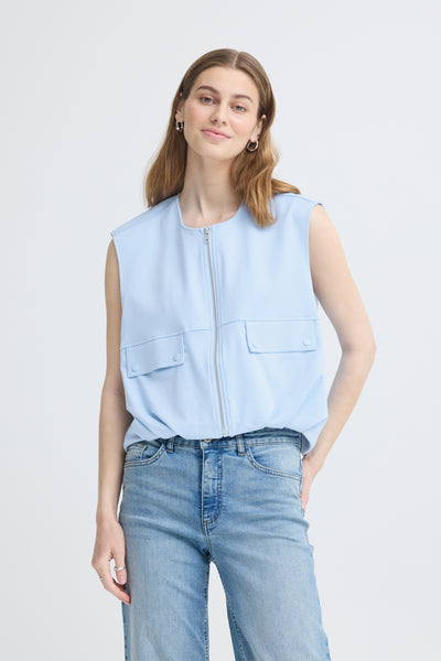IXKATE WAISTCOAT Powder Blue - 144214 - 20123636 Thumbnail