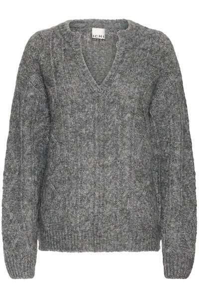IHBELABLUE LS Dark grey melange - 20124348 Thumbnail