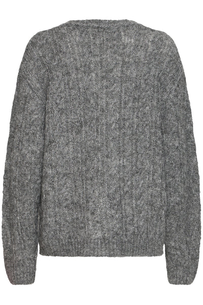 IHBELABLUE LS Dark grey melange - 20124348 Thumbnail