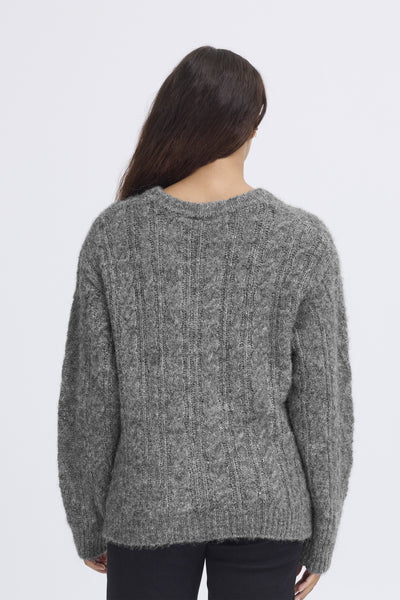 IHBELABLUE LS Dark grey melange - 20124348 Thumbnail