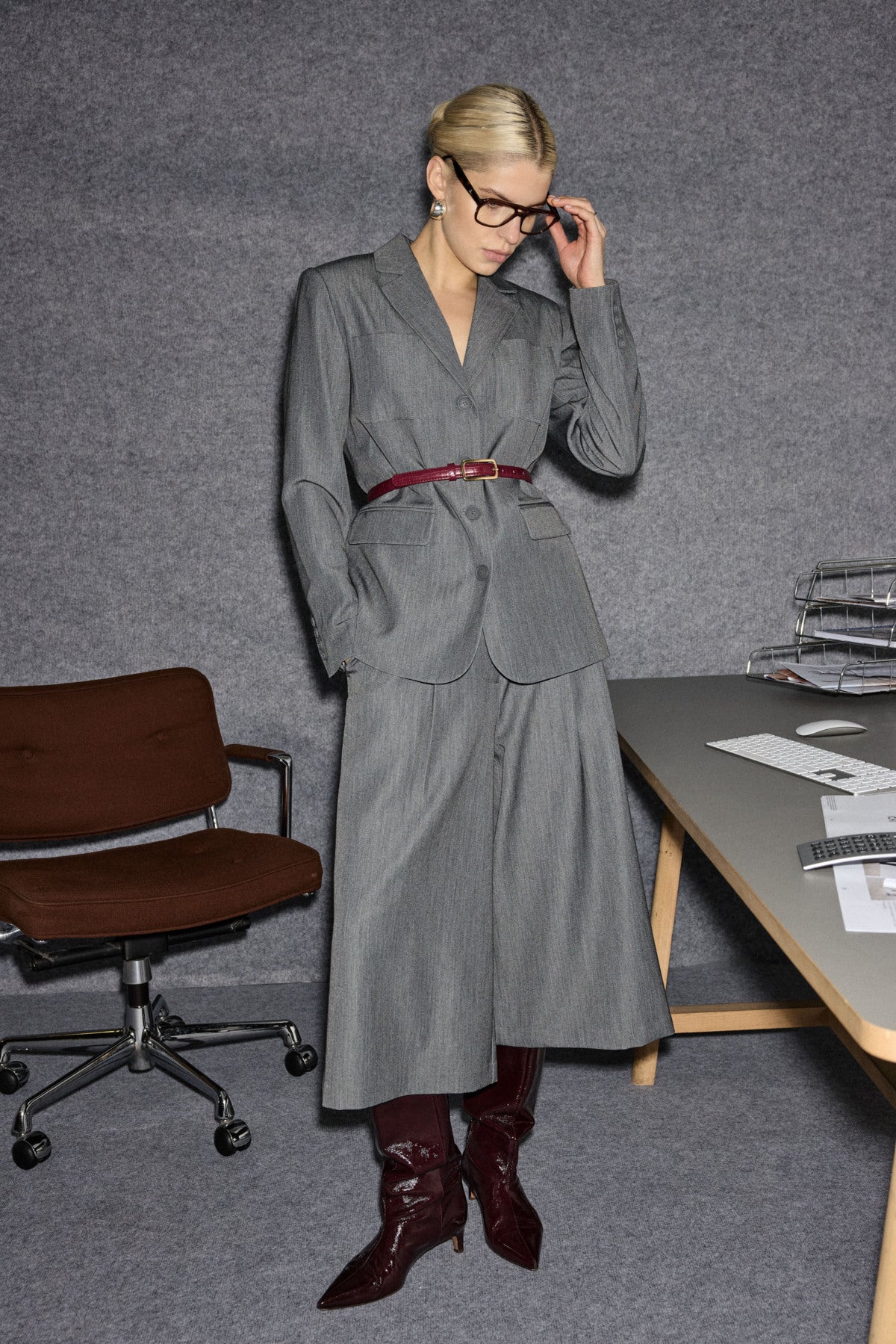 IHFILANO CULOTTE 20124452 Dark grey melange