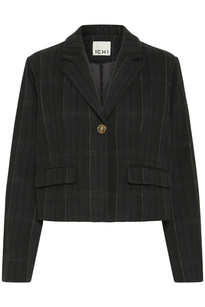 IHKATE WOOLLEY BL BLACK/GREEN CHECK - 20124665 Thumbnail