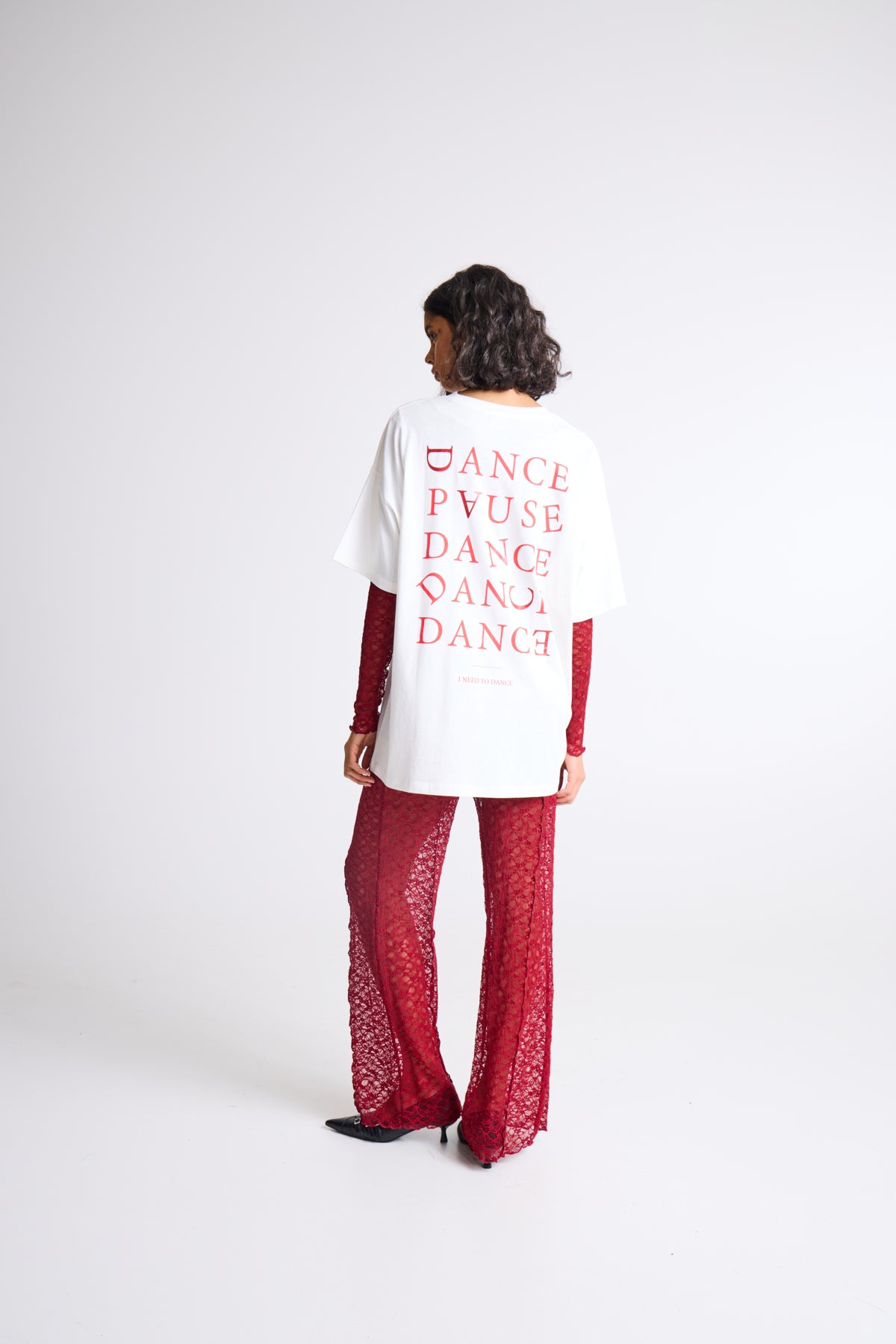 IHKAMILLE OVERSIZE SS2 CLOUD DANCER / RED - 900002996 - 20124968