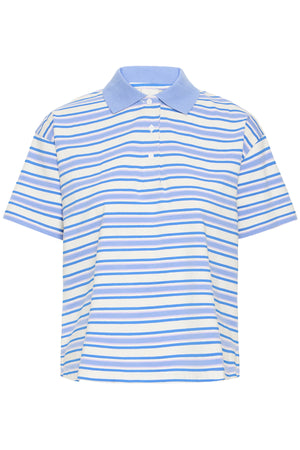 IHMIRA POLO SS BLUE MULTI STRIPE - 900003454 - 20125016