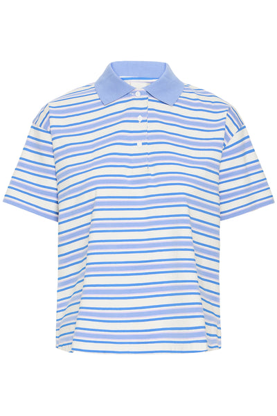 IHMIRA POLO SS BLUE MULTI STRIPE - 900003454 - 20125016 Thumbnail