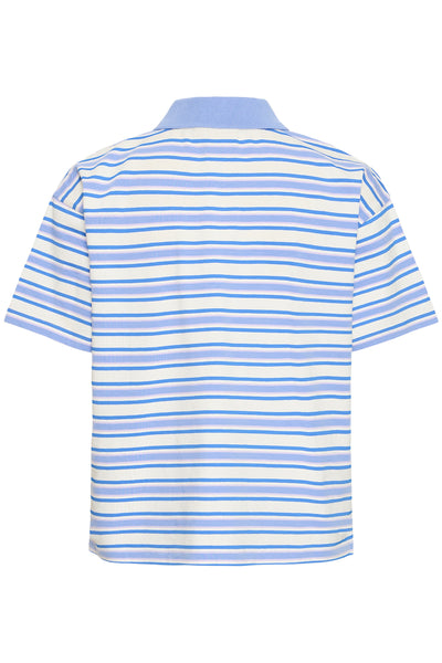IHMIRA POLO SS BLUE MULTI STRIPE - 900003454 - 20125016 Thumbnail