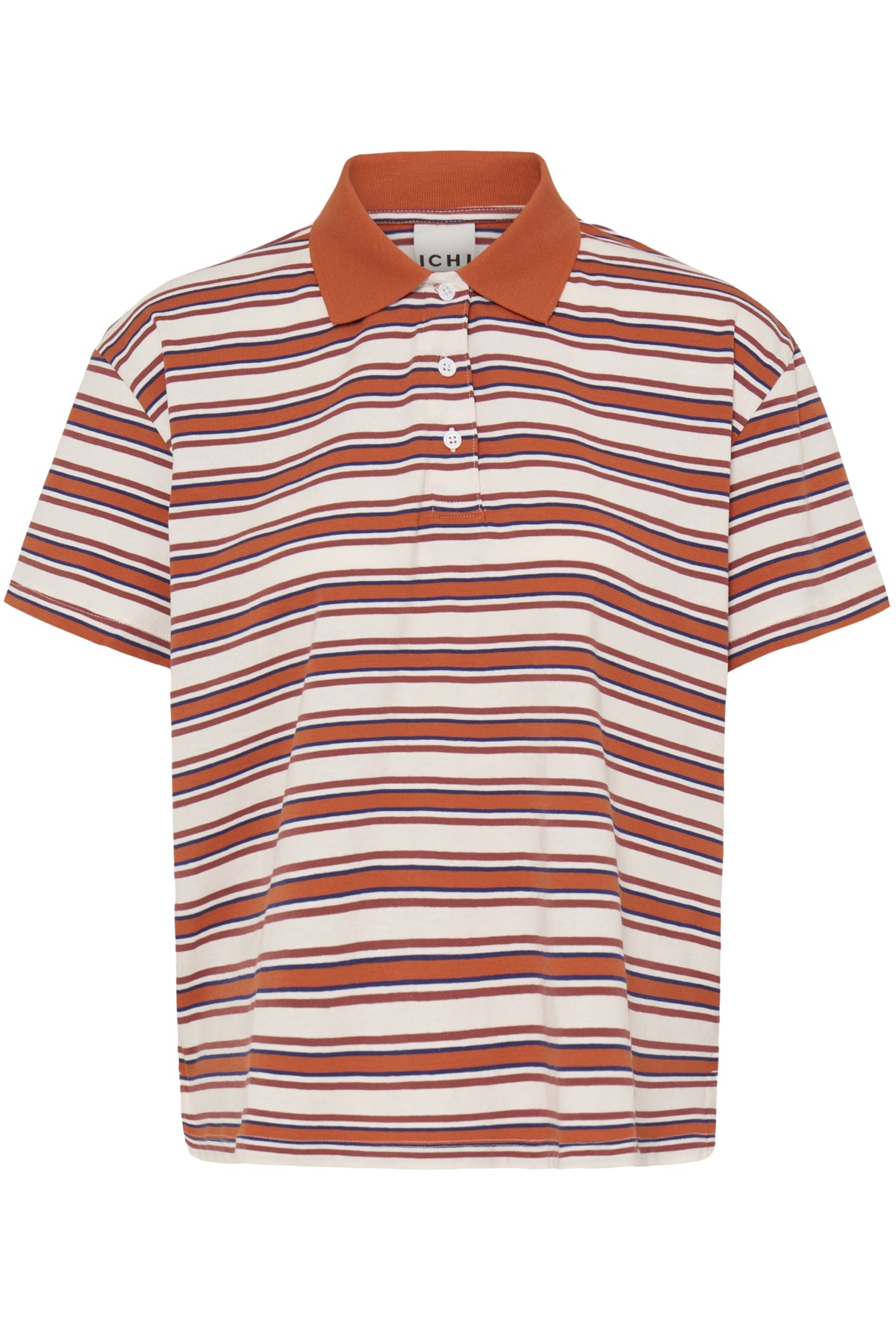 IHMIRA POLO SS RED MULTI STRIPE - 900003455 - 20125016