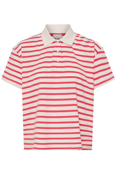 IHMIRA POLO SS TEABERRY / CLOUD DANCER - 9000 - 20125016 Thumbnail