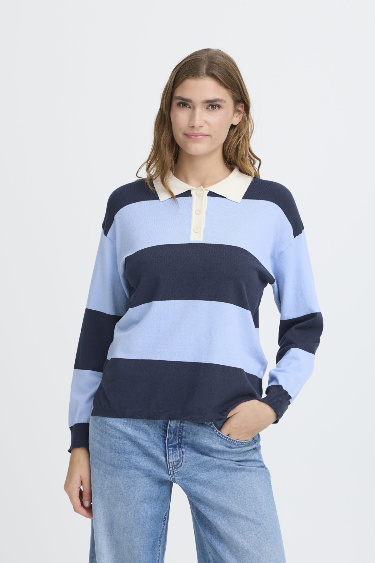 IHBOSTON LS14 BLUE COMB POLO - 900004264 - 20125135